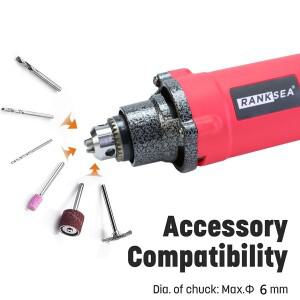 고출력 유선 로터리 공구 키트 (플렉스 샤프트 및 다기능 척 포함) - DIY 공예 가정용 프로젝트에 이상적