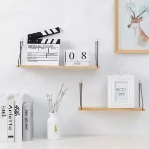 [생활] 인테리어 우드 벽걸이 선반 대형 1P 나무 벽선반