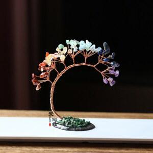 나무 장식품 거실 장식 사슴 요가조각상 중국 벽장식품 원목 공예 오제 사무실 입구 월행잉