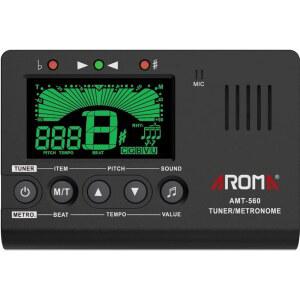 울루맥 아로마 3 in 1 모든 악기를 위한 디지털 메트로놈 튜너 - 기타, 피아노, 바이올린, 베이스, 우쿨렐레, 트럼펫, 플루트, 클라리넷 정확한 크로매틱 튜너, 메트로놈, 음색 생 , 쉬운 조작