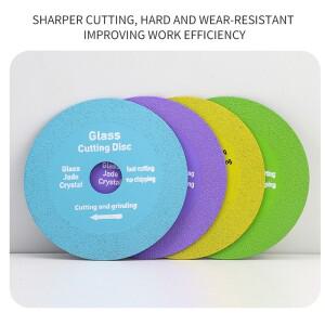 NINDEJIN 1pc 유리 커팅 디스크 100mm 115mm 다이아몬드 블레이드 세라믹 타일 대리석 연마 그라인딩 톱