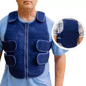 조절 가능한 스트랩이 있는 남성과 여성을 위한 닥터스 초이스 다용도 온열 조끼 근육 염증 및 열 스트레스