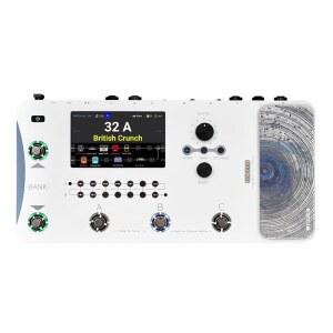 MOUER GE1000 화이트 기타 멀티 이펙트 페달 듀얼 체인 프로세서, AI 이퀄라이제이션, 5인치 터치스크린, 300개 이상의 이펙트, 서드 브랜드 IR, 스테레오 사운드 출력, XLR, 미디 포트, /베이스