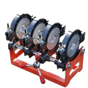 새로운 1.8KW/2.1KW/3KW PE 파이프 수동 맞대기 용접 기계 63-160/250 핫멜트 핸드 이중 컬럼