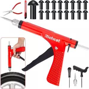 버섯 플러그가 포함된 리치캣 튜브리스 타이어 펑크 수리 키트 오토바이 자동차 트럭 ATV 총기