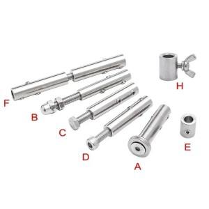 와이어 로프 커넥터 래치, 스틸 케이블 헤드 보호기 슬리브 핸드 스크류 잠금 클램프 패스너 버클 핀 전체