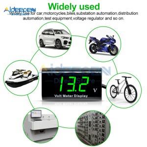 DC 8V-18V 0.56 인치 LED 디지털 방수 전압계 테스터 감지기 측정기 오토바이 자동차 배터리