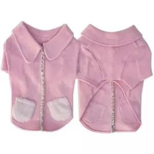 [반려] SK펫 강아지 고양이 카라 니트티 연핑크 S1.M2.L2.XL1-6벌1세트