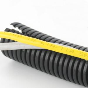 2M PA 나일론 골판지 튜브 절연 와이어 하네스 케이싱 자동 기계 라인 보호기 용 케이블 슬리브 액세서리