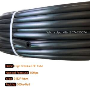 100m/롤 9.52mm 고압 튜브 호스 파이프 미스트 냉각 시스템 인공 안개 야외 PE PA
