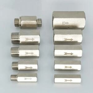 BSP 암나사 황동 공압 단방향 체크 밸브, 공기 압축기용 비복귀 파이프 피팅, 1/8 