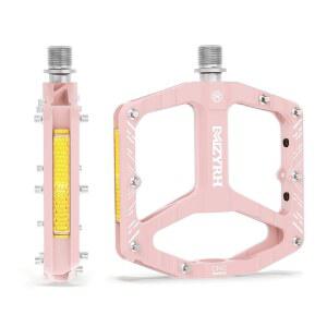 MZYRH 산악 자전거 페달, 로드 마운틴 BMX MTB용 9/16인치 미끄럼 방지 경량 알루미늄 합금 페달