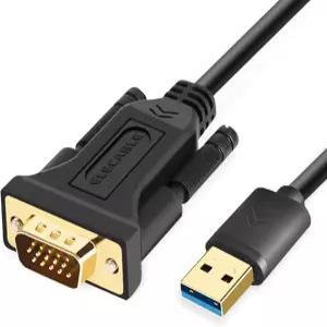 Electable USB 3.0에서 VGA 어댑터 케이블 6.5피트 풀 HD 1080P 비디오 컨버터 - 모니터/프로젝터용 외장