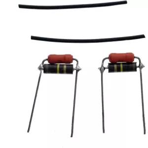 앨런 브래들리 저항이 있는 2팩 일렉트릭 기타 볼륨 트레블 블리드 회로 키트 SBE 캡 커패시터