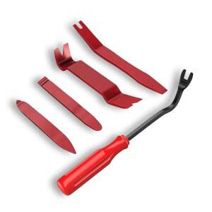 조이코트 5PCS 자동 클립 플라이어 세트 및 패스너 제거기, 스크래치 없음 자동차 도어 패널 제거 도구, 차량 대시 오디오 라디오 설치용 카 트림 리벳 프라이 도구 수리 키트