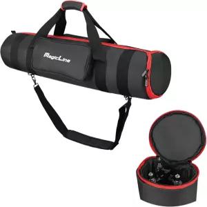 매직라인 삼각대 휴대용 케이스백 33.5x7.9x7.9인치 2개의 외부 포켓+1개의 내부 포켓+3개의 수납공간