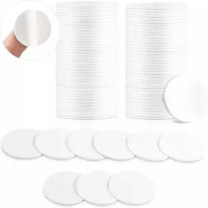 100Pcs 프로그래머블 NFC 태그 스티커 NTAG215 뒷면 가 있는 빈 동전 504바이트 원형 카드 태그모 및 지원