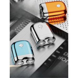 전기 무선 면도기 충전식 전동 조경 주황색 대머리 LED 충전 실버 헤더 가능 코털 여행