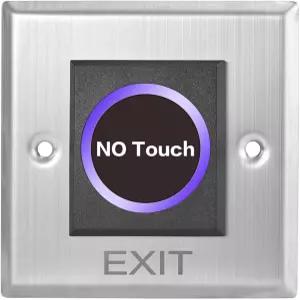 적외선 센서 종료 버튼 IR 도어 해제 터치 프리 스위치 버튼(3.39인치 x 3.39인치) 접근 제어를 위한 LED