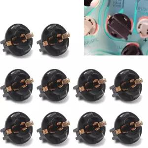 ijuicy 10 PCS T10 194 LED 계기판 전구 소켓 트위스트 잠금 웨지 대시보드 베이스 카 게이지 클러스터