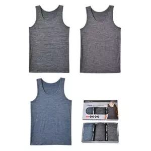 (폴밋) 스트라이프 편안한 남성 런닝 3매입 남성런닝