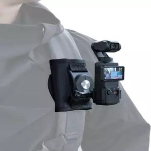 루폴루 360도 회전 백팩 어깨끈 마운트 확장된 테두리 포함 DJI 오스모 포켓 3과 호환 가능