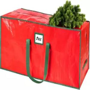 FUCDTEFC 7.5피트 크리스마스 트리 보관 가방 강화 손잡이와 듀얼 지퍼가 있는 대형 헤비 듀티 인조 트리를