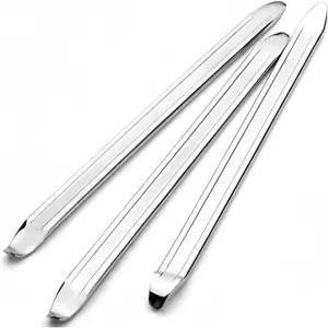 JOLNNKHF 3Pcs 자전거 타이어 레버 오토바이 스푼 다리미 세트 자전거용 공구 제거 교체 키트 11Lengthen