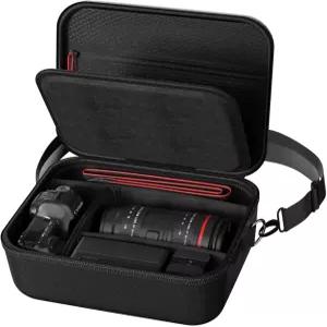 캐논 레벨 T7/EOS R100/R50/DSLR/니콘/소니/미러리스 카메라용 프로케이스 하드쉘 카메라 케이스 어깨끈