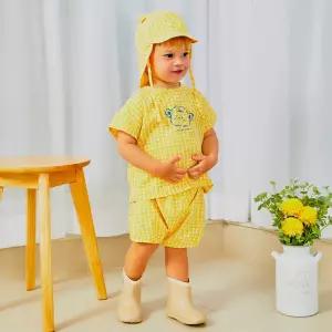 [롯데백화점]오가닉맘 눈송이체크반소상하 - MJMTES08