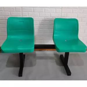 야외벤치 그린 플라스틱 버스정류장의자 야구장 2인