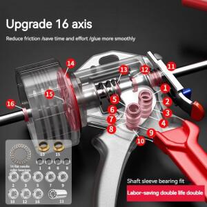 글루건 마감 도구 도어 및 창문용 씰 수동 코킹건 유리 코너 심 채우기 건설 수공구