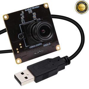글로벌 셔터 USB 카메라 모듈 Aptina AR0234 컬러 센서 UVC 플러그 플레이 드라이버리스 웹캠 1080P 90fps