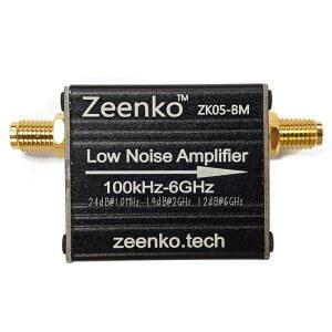 AURSINC ZK05-BM LNA 저잡음 증폭기, 광대역, 100k-6GHz, 24db@10MHz 게인, USB 인터페이스 전원 공급, 내장 300mAh 배터리, RF 및 소프트웨어 정의 라디오(SDR), TinySA 울트라 5.8GHz 프리앰프용