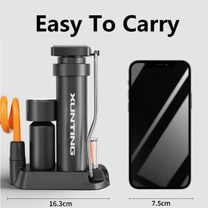 Xunting 자전거 발 펌프 공기 압력 게이지 고압 산악 오토바이 휴대용 농구 풍선