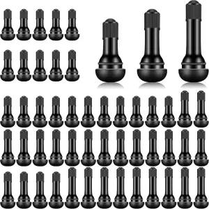 토티스트 타이어 밸브 스템 고무 블랙 스냅인 튜브리스 스템은 표준 차량 타이어의 0.453인치 림 홀에