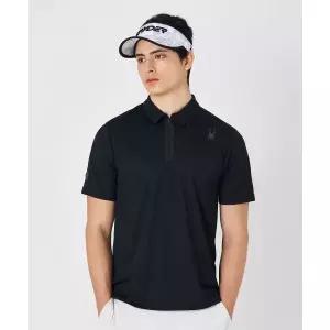 스파이더 SPYDER 남성 듀오테크 하프 집업 카라 티셔츠 SPKMCNTS302MBLKSPKMCNTS302MBLK 132630