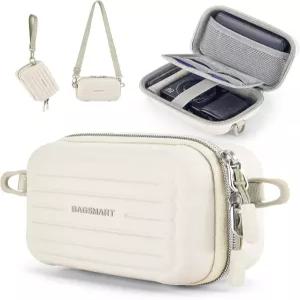 백스마트 디지털 카메라 케이스 방수 및 보호 소형 가방 2개의 휴대용 통로 캐논 파워샷용 경량 슬링백
