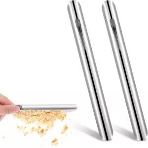 HJZII 2Pcs 서버용 테이블 크럼 청소기 스크레이퍼 실버 브레드 레스토랑 홈용 테이블보 포켓 클립 포함