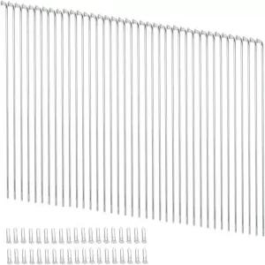 구크로 바이크 스포크 전기 자전거 E바이크 트라이사이클 휠 실버 12G 2.5mm 스틸 45mm254mm 니플