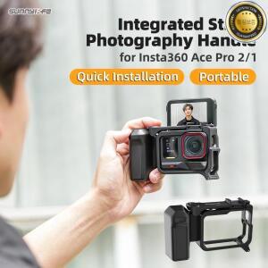 인스타360 에이스 프로 스트리트 그립 키트 핸드 마운트 퀵 릴리즈 래빗 케이지 셔터 버튼 보호 프레임 포