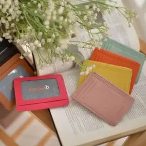 베리굿 카드지갑 교통카드 슬림지갑 소가죽 선물명함집 명함지갑 스카이블루 OW03CC53