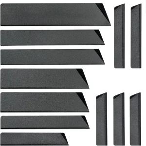 벤젤 12pcs 유니버설 나이프 엣지 가드 세트 방수 내마모 펠트 안감 커버 슬리브 프로텍터 BPA 프리 칼집을
