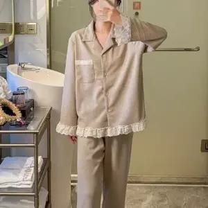 분홍 커플용 잠옷세트 파자마 숄카라 캐시미어 4색 4사이즈 CH1