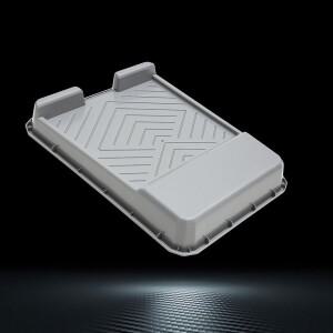 9인치 재사용 가능한 플라스틱 페인트 팬, 친환경 PP 소재, 두껍고 튼튼하며 내구성이 뛰어남