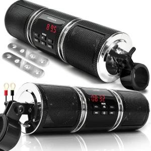 고호크 모터사이클 스피커 블루투스 방수 오디오 시스템 내장 앰프 FM 라디오 AUX 입력 USB -