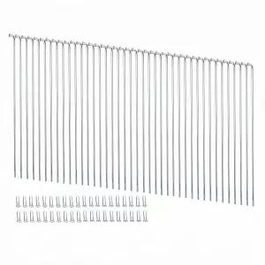 구크로 바이크 스포크 10G 3.0mm 실버 산악 55mm230mm 오토바이 세발자전거 휠니플 40개 포함