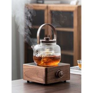 호두 전기 세라믹 스토브 주전자 열판 조절 핫플레이트 이상 가열로 휴대 유리