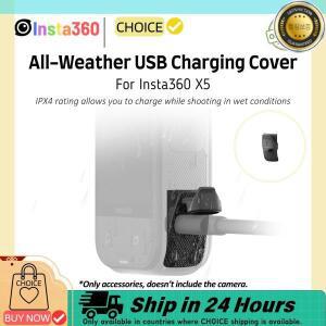 Insta360 X5 전천후 USB 충전 커버 360 Moto Rider  액세서리 용 IPX4 방수 어댑터 케이스