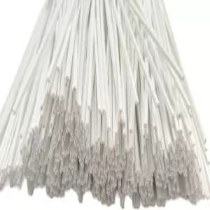 AMERRY 300개 플라스틱 트위스트 타이 정원 식물 케이블 빵 사탕 봉지용 선물 봉지 (흰색 8인치)